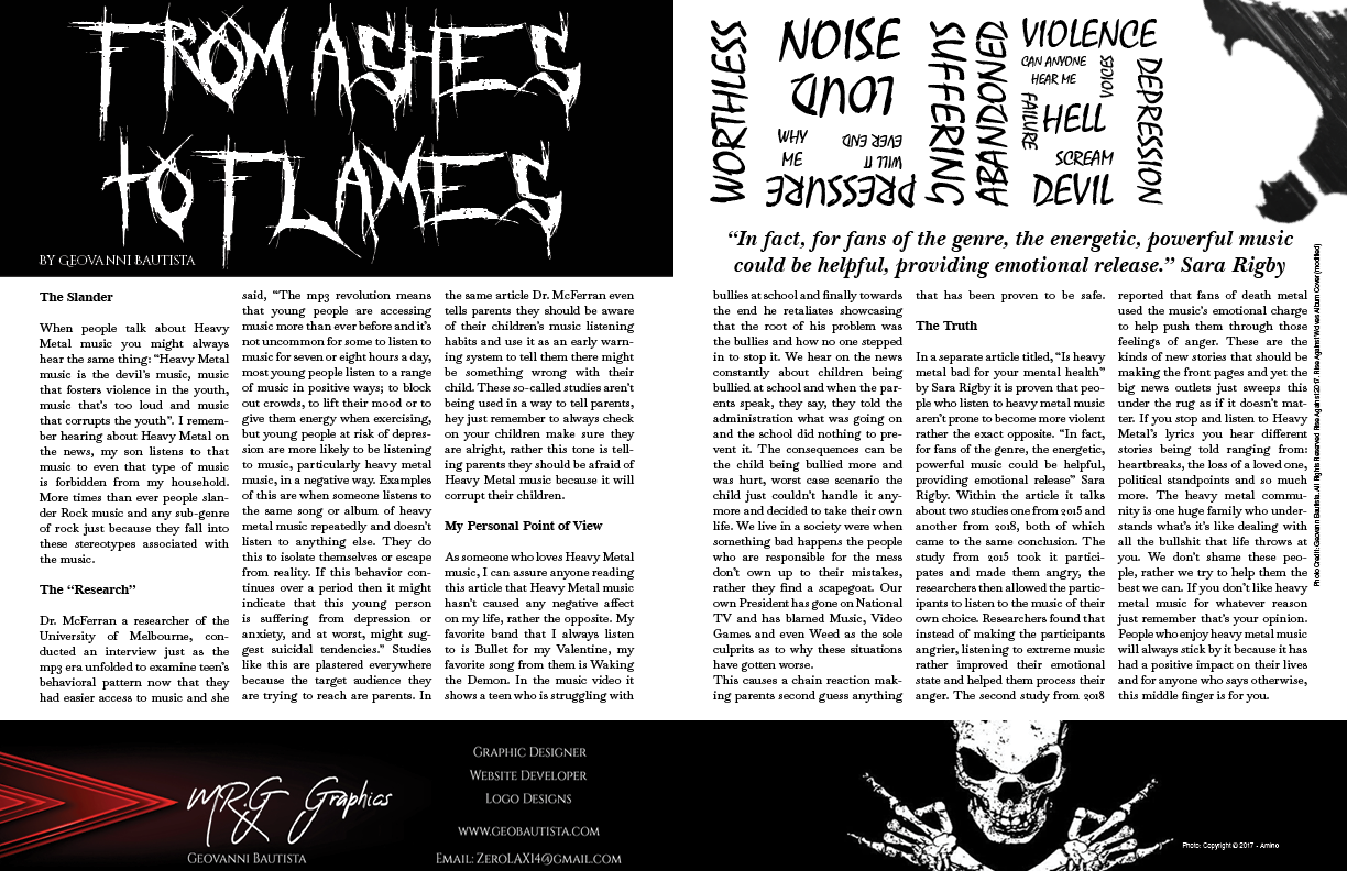 Digital copy of Magazine Spread