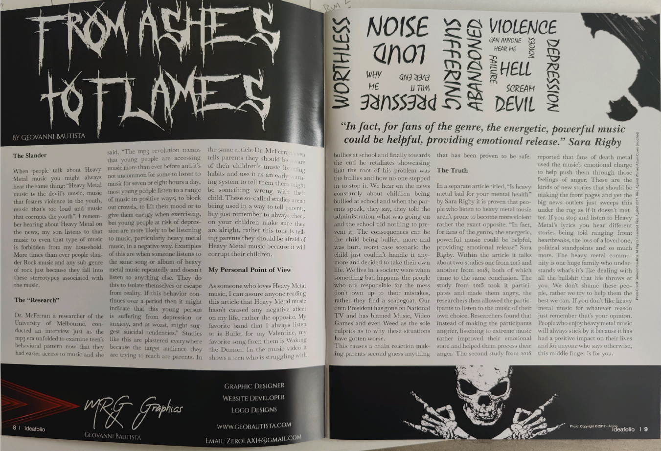 Magazine Spread Printed