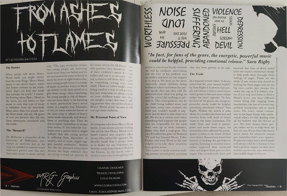 Magazine Spread Printed