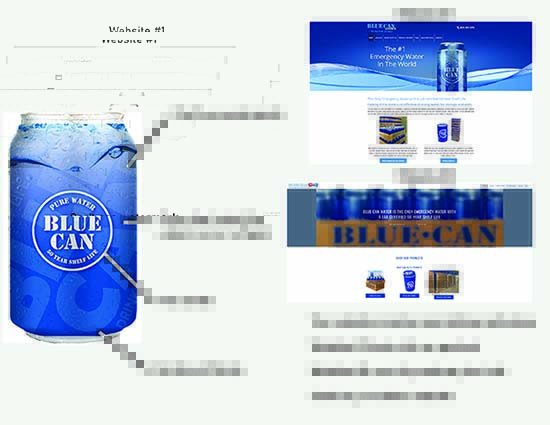Old Blue Can Water design and flaws