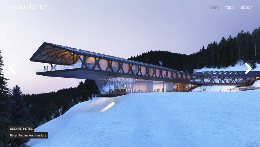 Visualarch web prezentace - stránka projektu