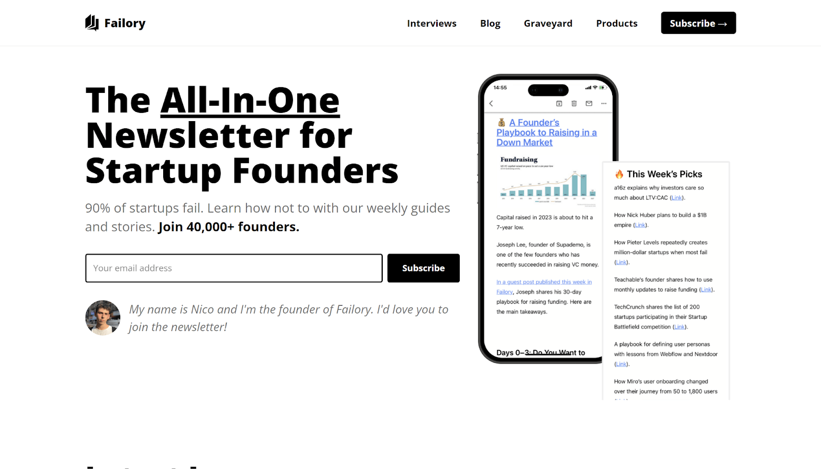 Failory's Newsletter
