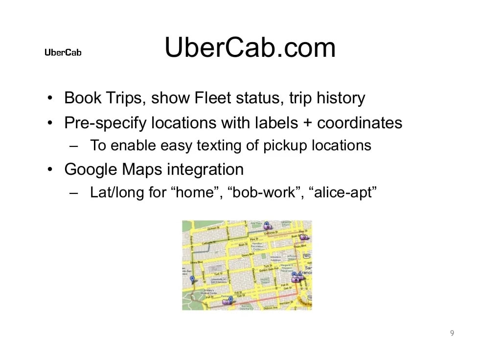 Uber Slide 9: Uber Website