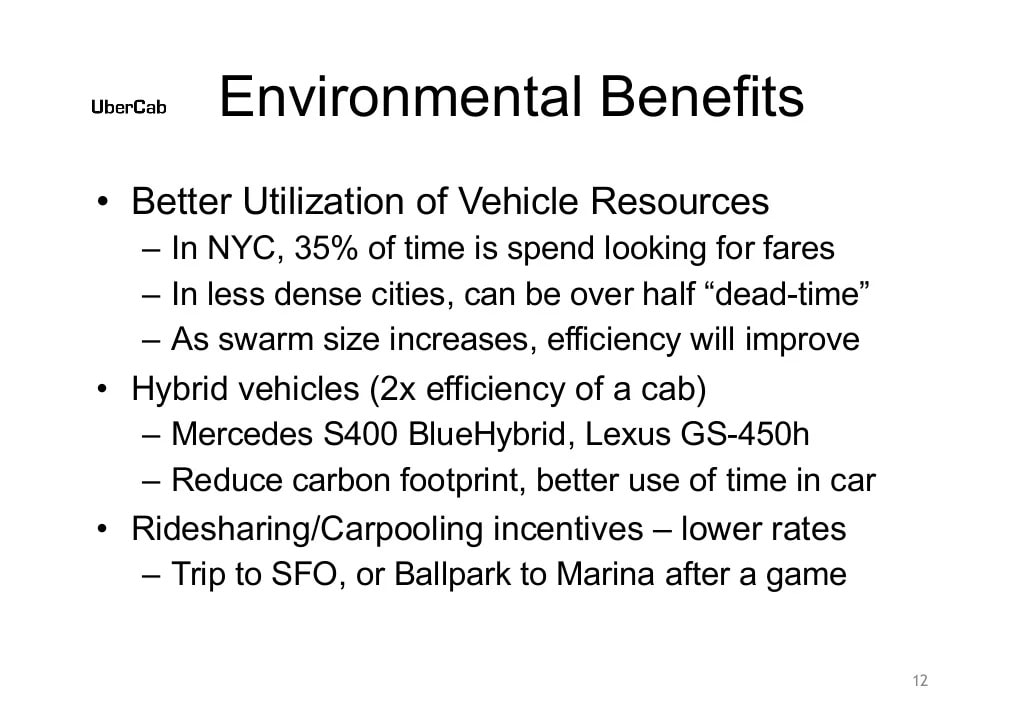 Uber Slide 12: Environmental Benefits