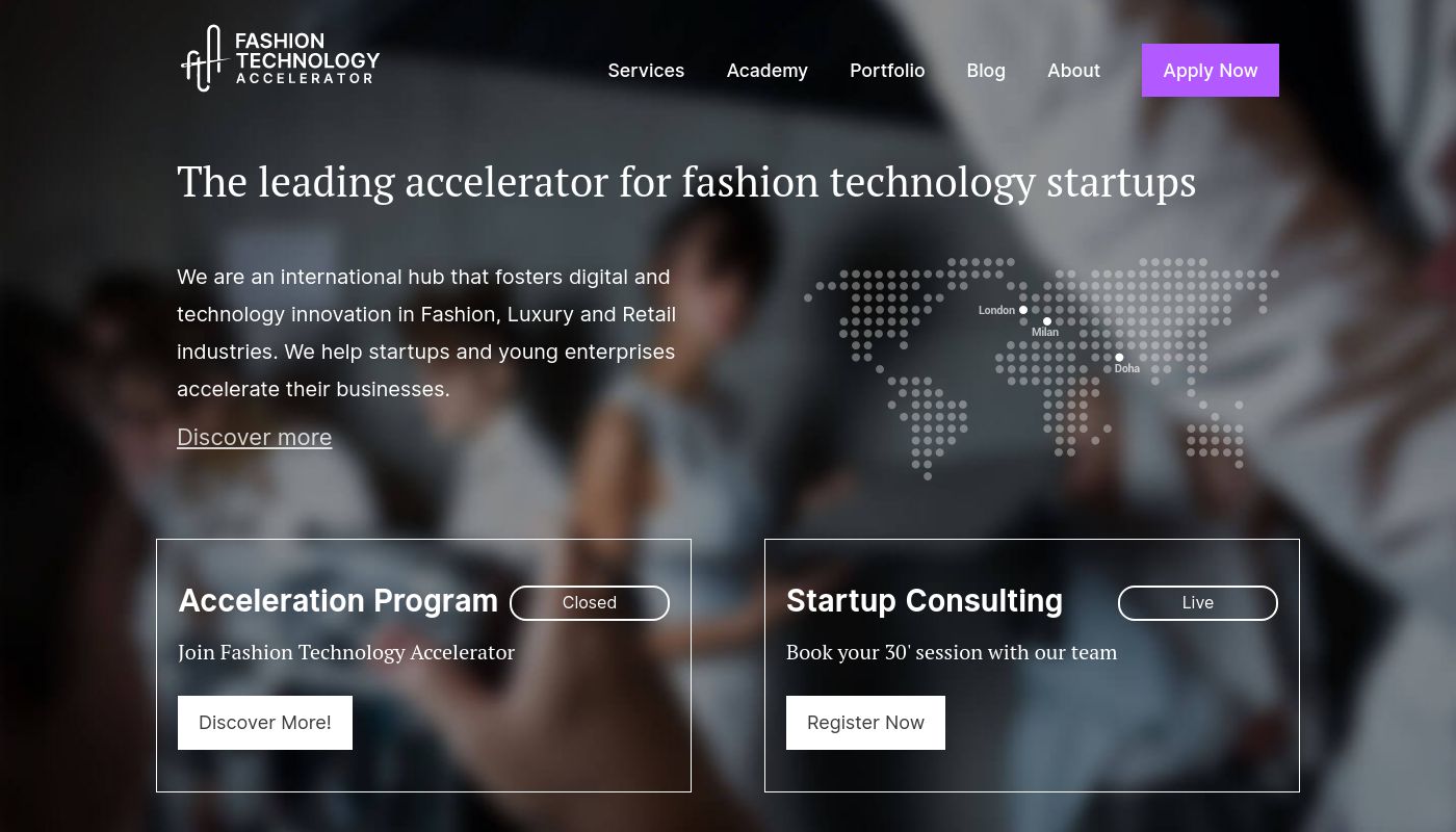 Fashion Technology Accelerator Milan