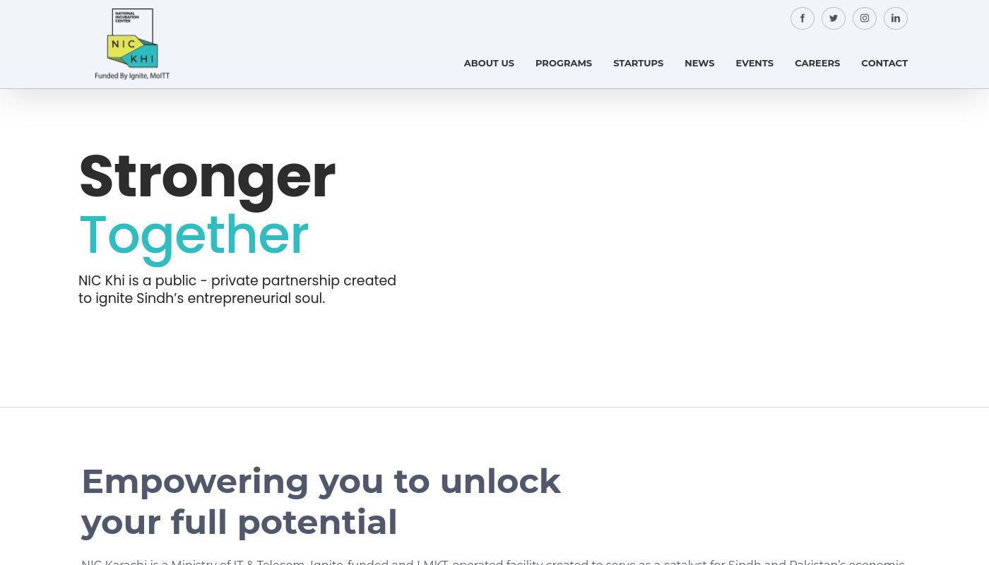 National Incubation Center Karachi