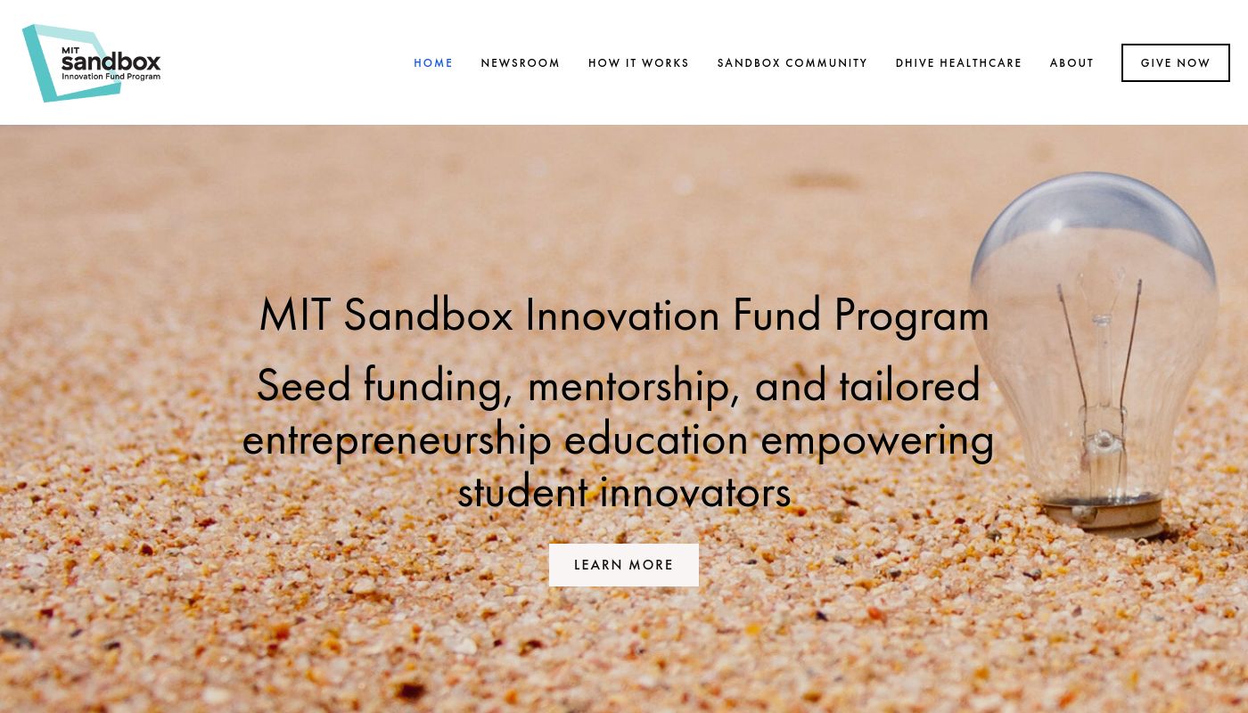 MIT Sandbox Innovation Fund Program