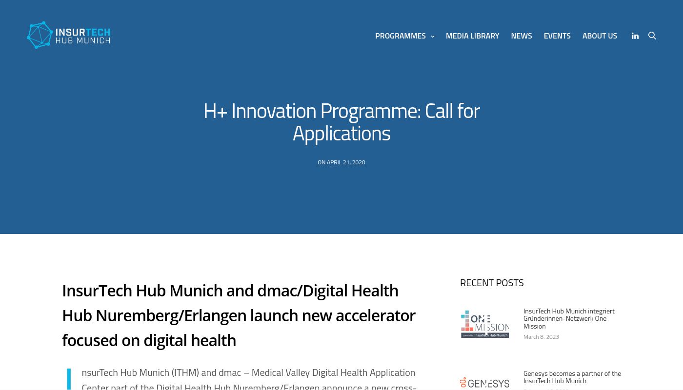 H+ Innovation Programme