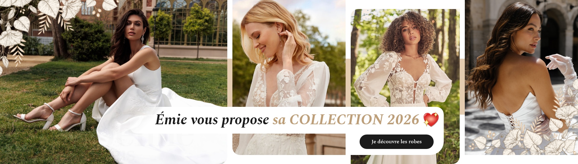 nouvelle collection de robe de mariée 2025
