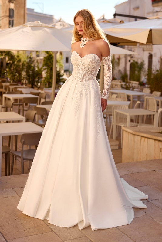 robe de mariée épurée émie saint-germain