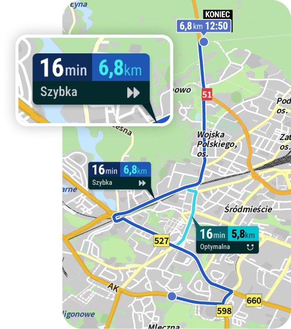 Ostatnio oglądane punkty