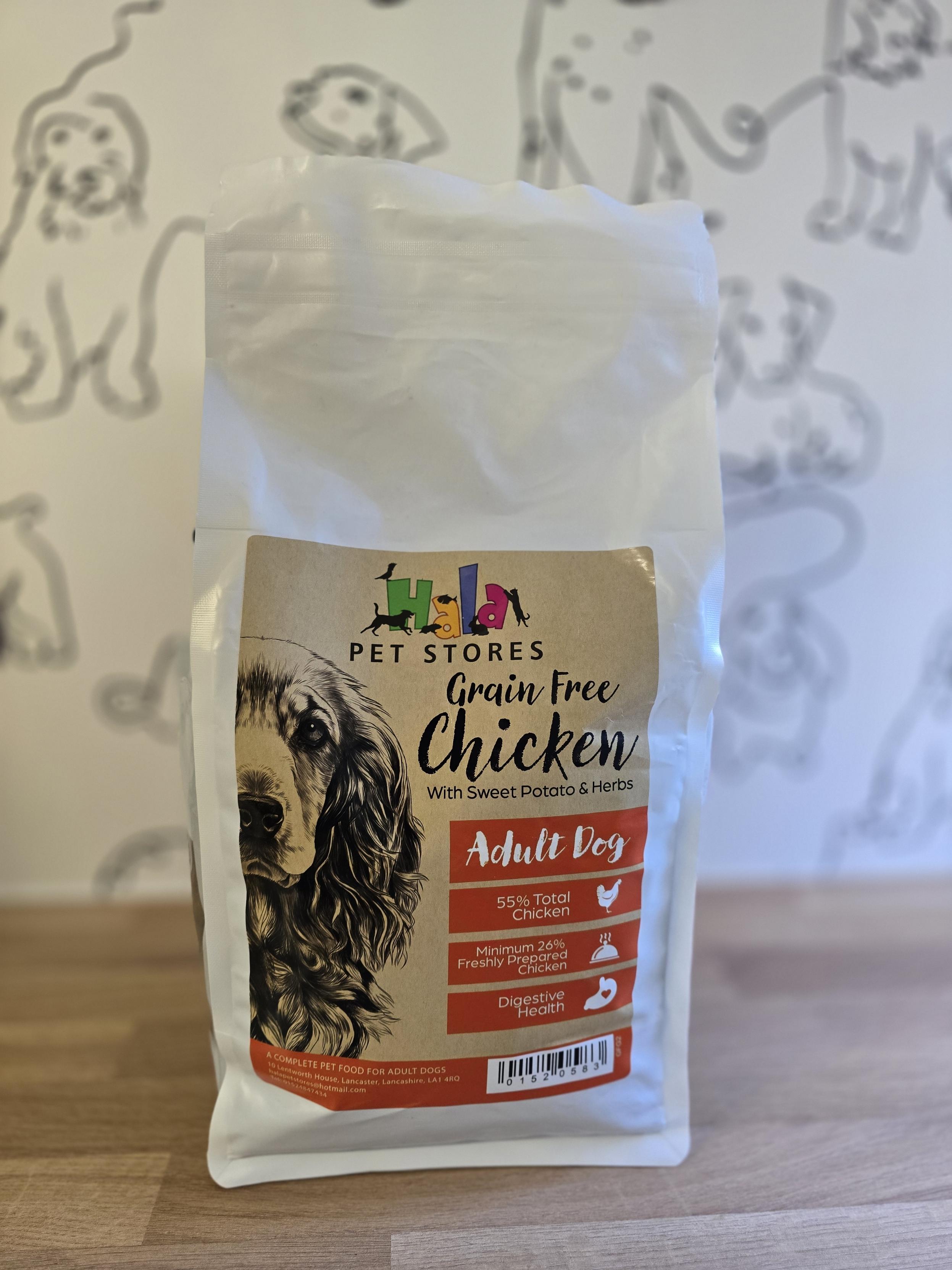 Grain Free Chicken, sweet Potato & Herbs 12kg