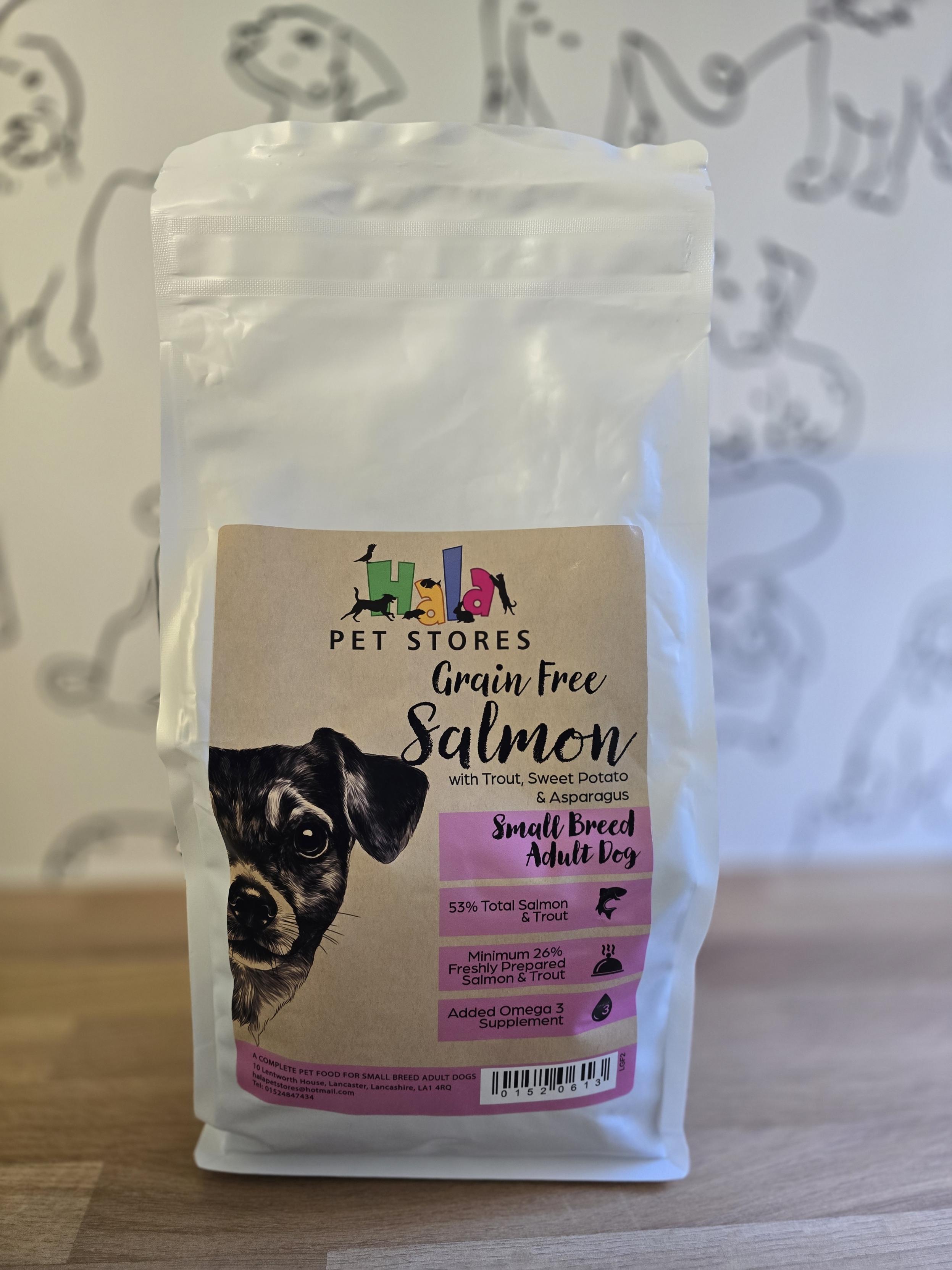 Grain Free Small Breed Salmon with Trout, sweet potato & Asparagus 6kg