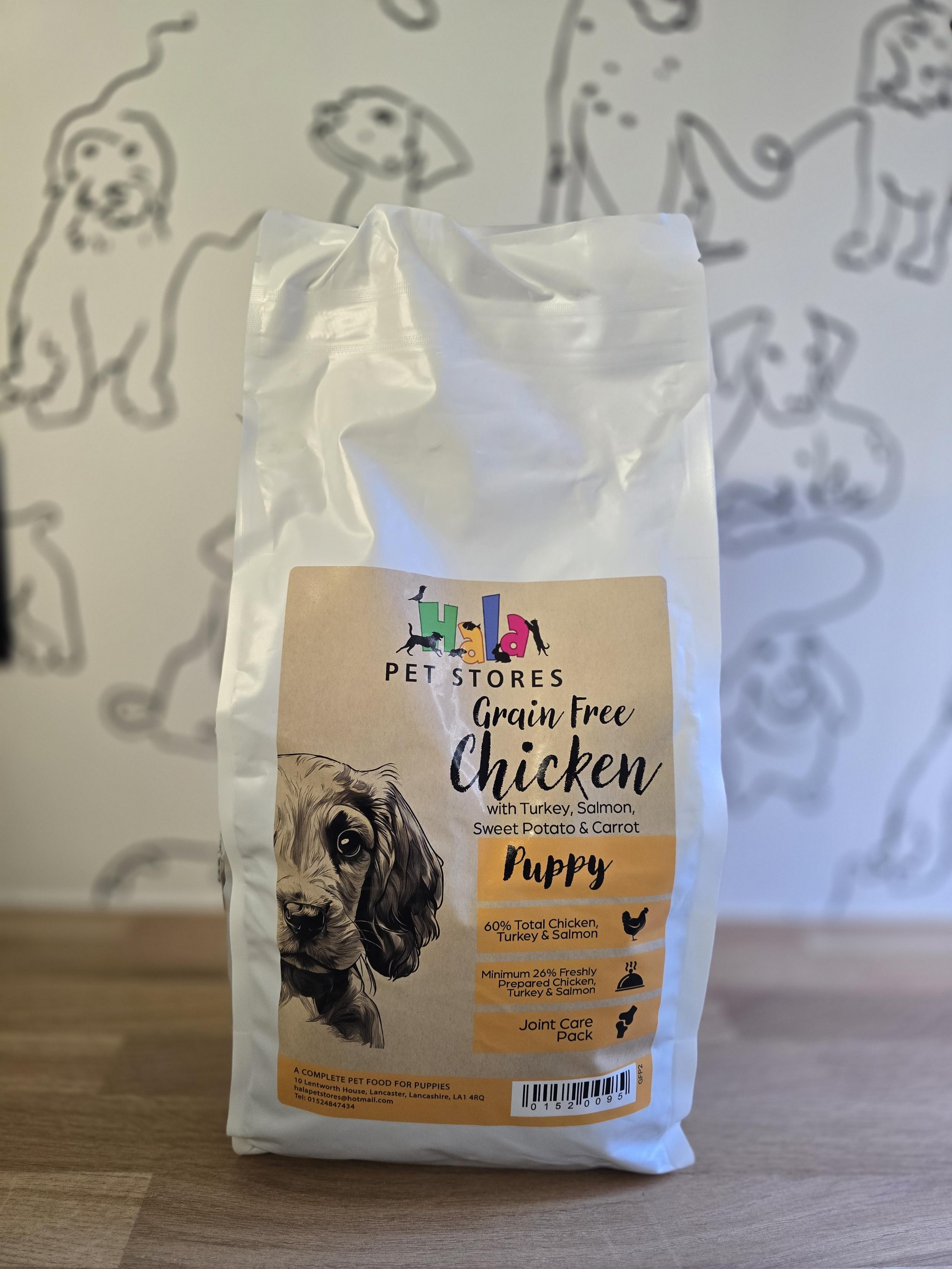 Grain Free Puppy Chicken with Sweet Potato Carrots & Peas 