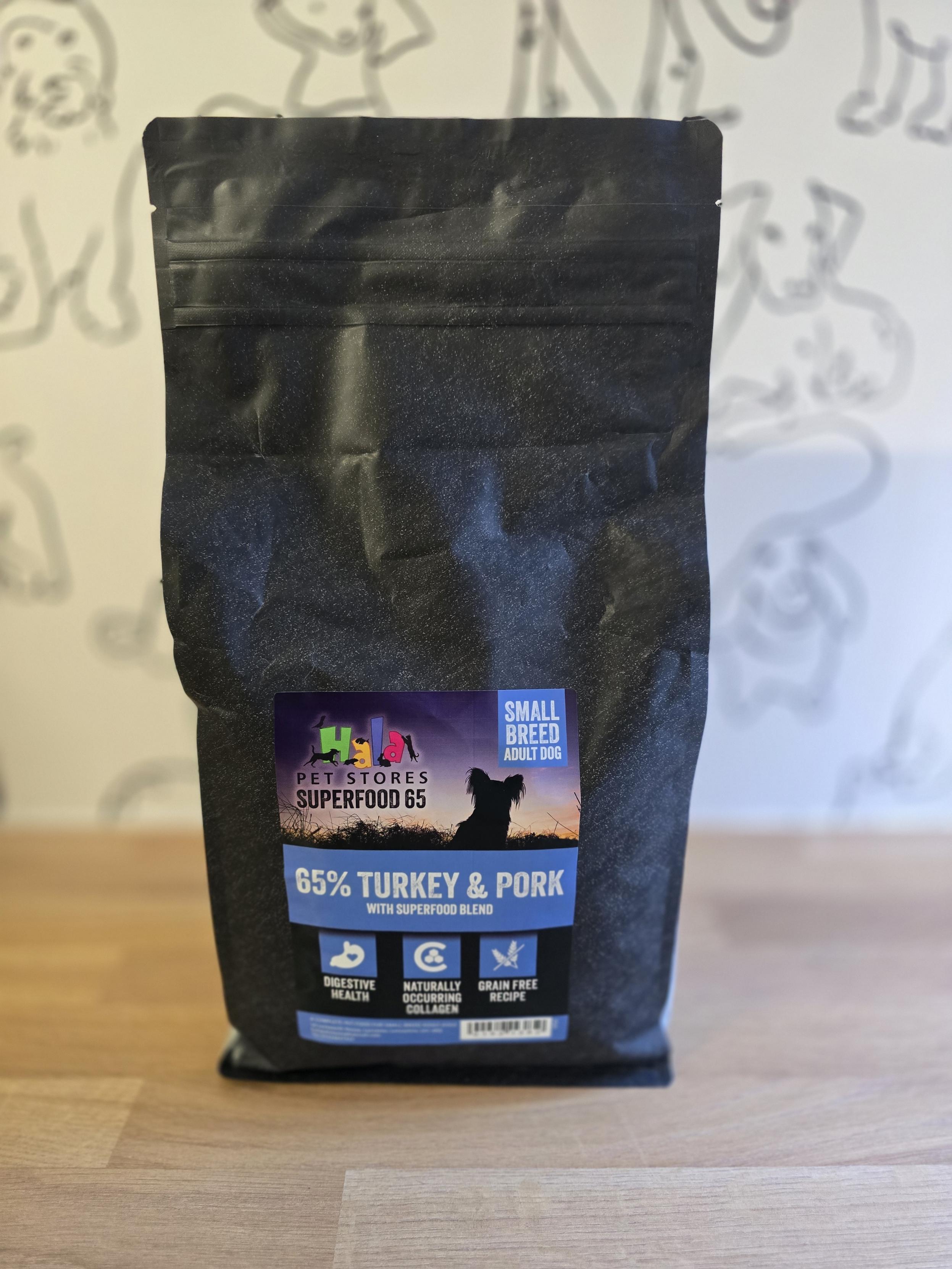 Super Food Grain Free Turkey & Pork Small Breed - Parsley, Papaya, Nettle & Pumpkin