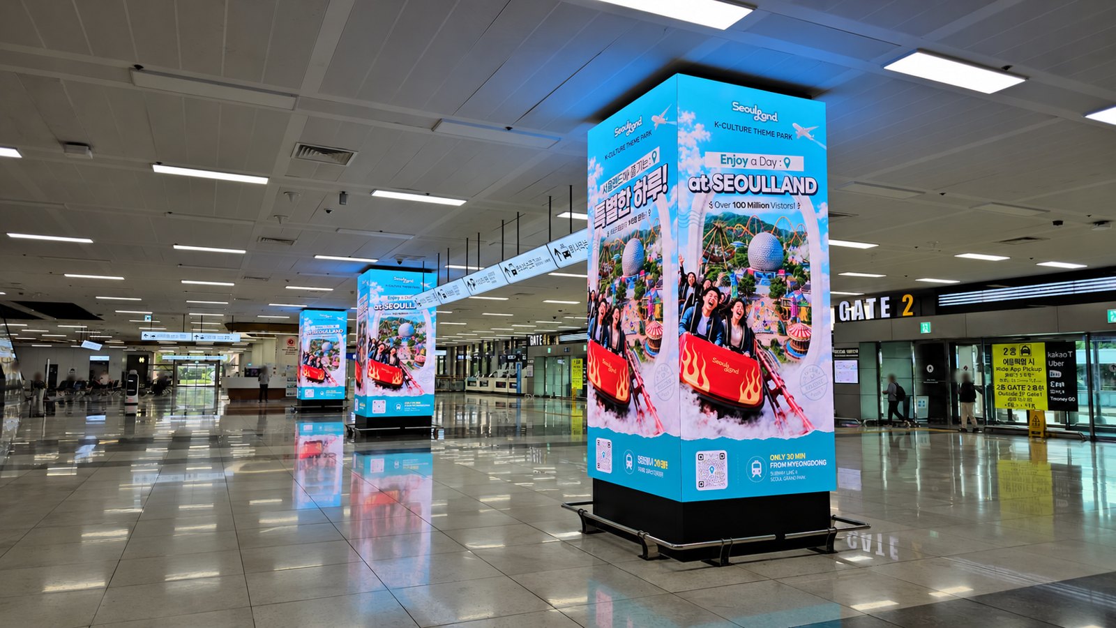 Gimpo Airport International · 1F Arrivals Public Hall · Pillar Package (IL-1-3) on-site photo 3