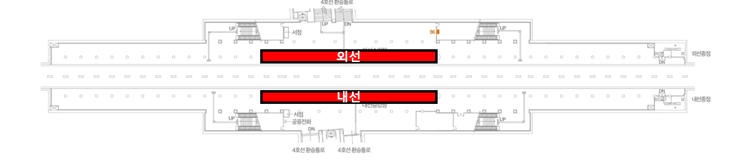 사당역 · 디지털 포스터 설치 위치도