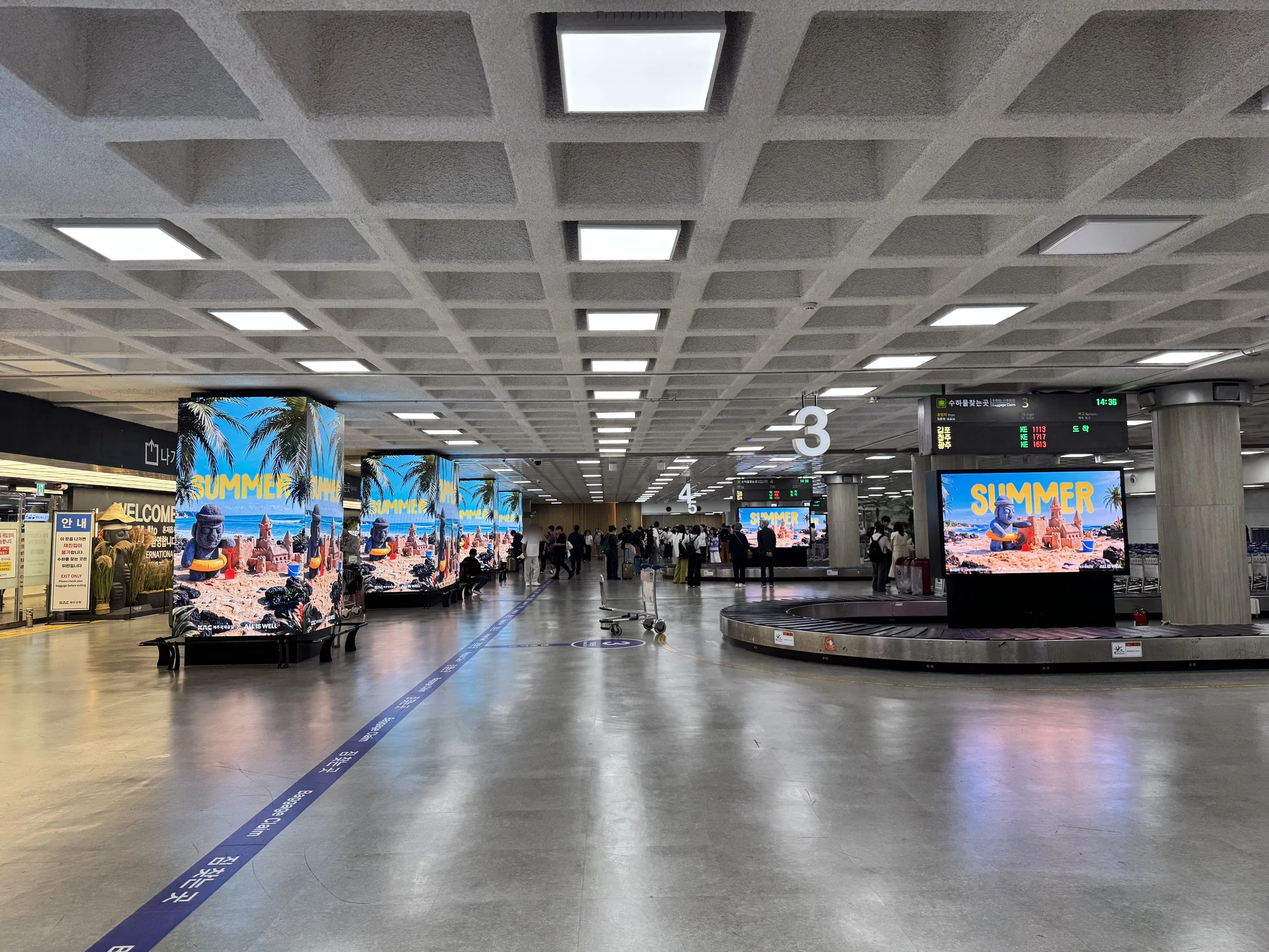 제주공항 국내선 1층 도착장 LED (DL-1) 현장 사진 1