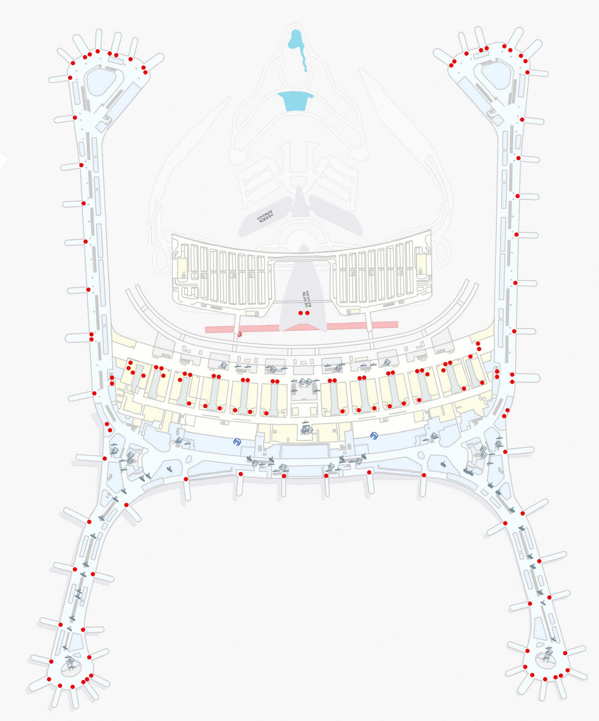 Incheon Airport KIRO VIEW · Terminal 2 · 125 kiosks (79 duty-free / 46 public-area)