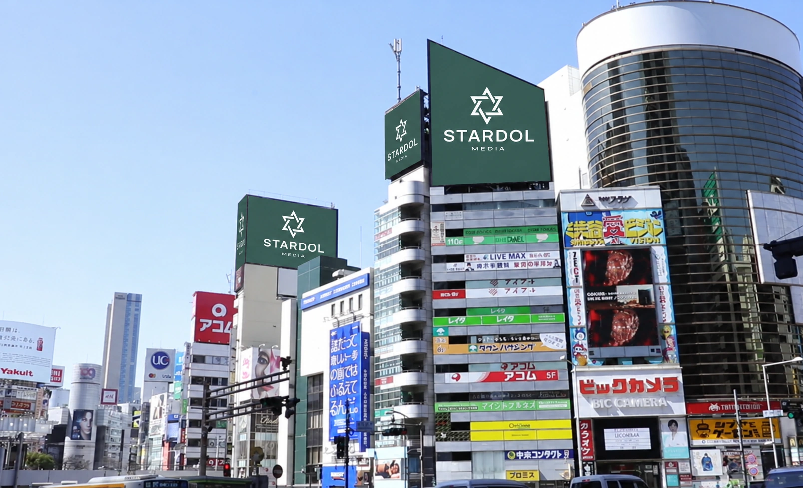 Tokyo Shibuya Synchro 7 HIT VISION · View from the crossing