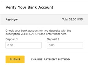 Verify your bank account image