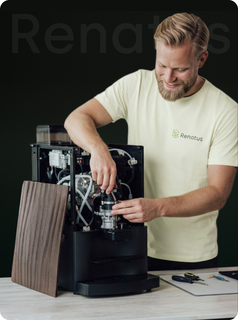 Mennesker som drikker kaffe - Kaffeknappen