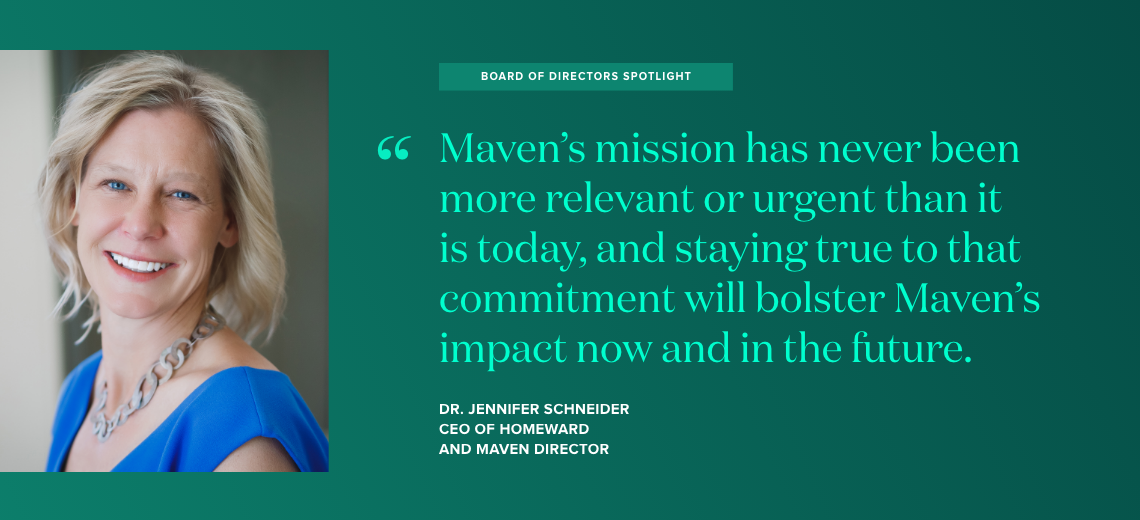 An interview with Maven Director Dr. Jennifer Schneider