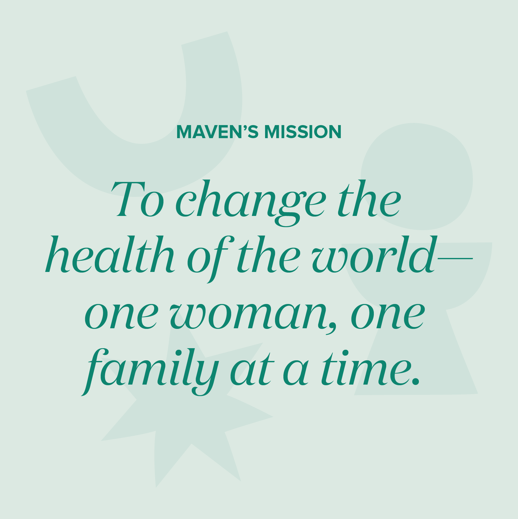 Changing the health of the world—one woman, one family at a time