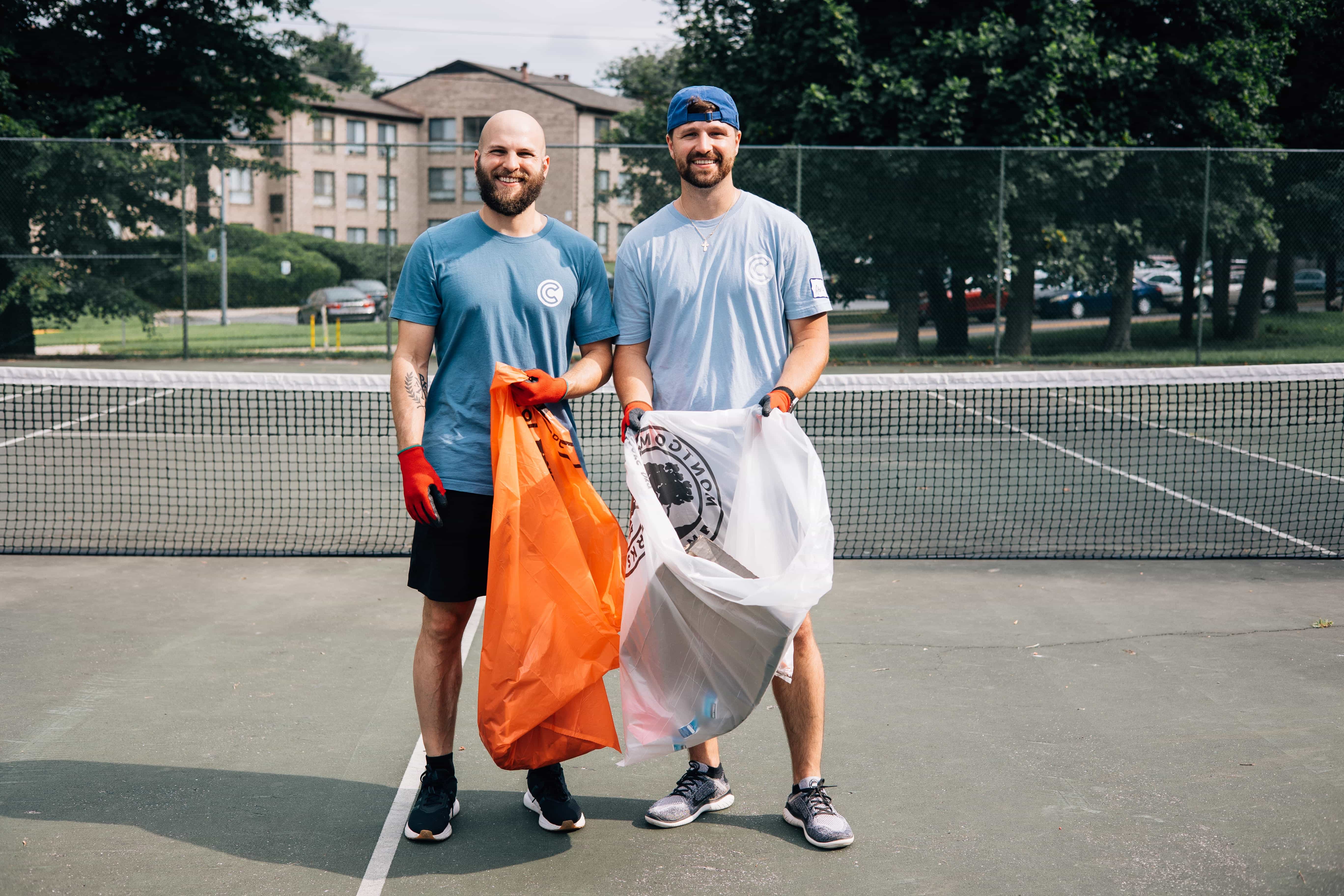 a photo of catalyst team making sandwiches to donate.