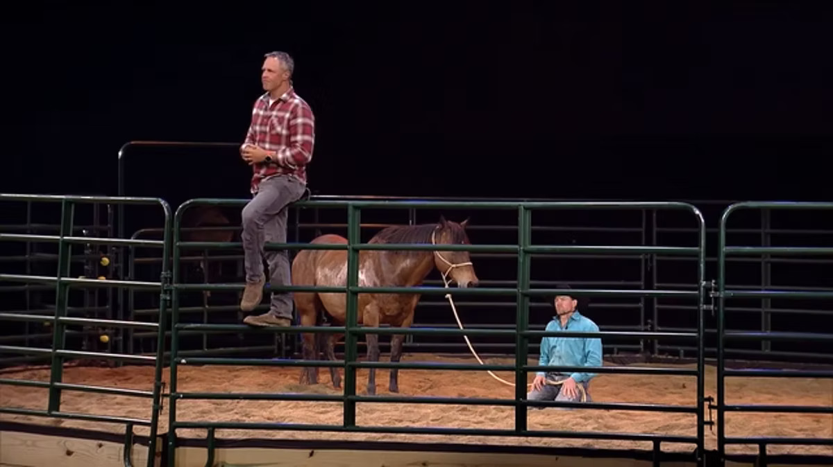 Todd Pierce training Horse LIVE at Crossroads church
