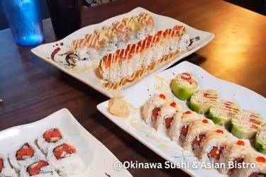 Sushi Rolls from Okinawa Sushi & Asian Bistro