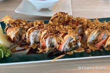 Shagy dog roll at Chen's Sushi