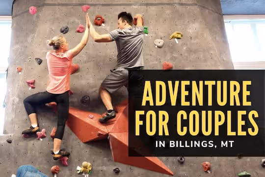 Adventure for Couples in Billings - Couples rock climbing