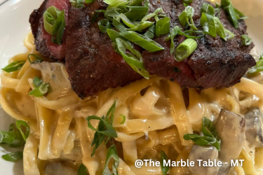 Steak with Pasta