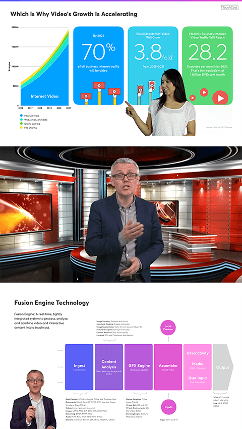 touchcast video conferencing rendering