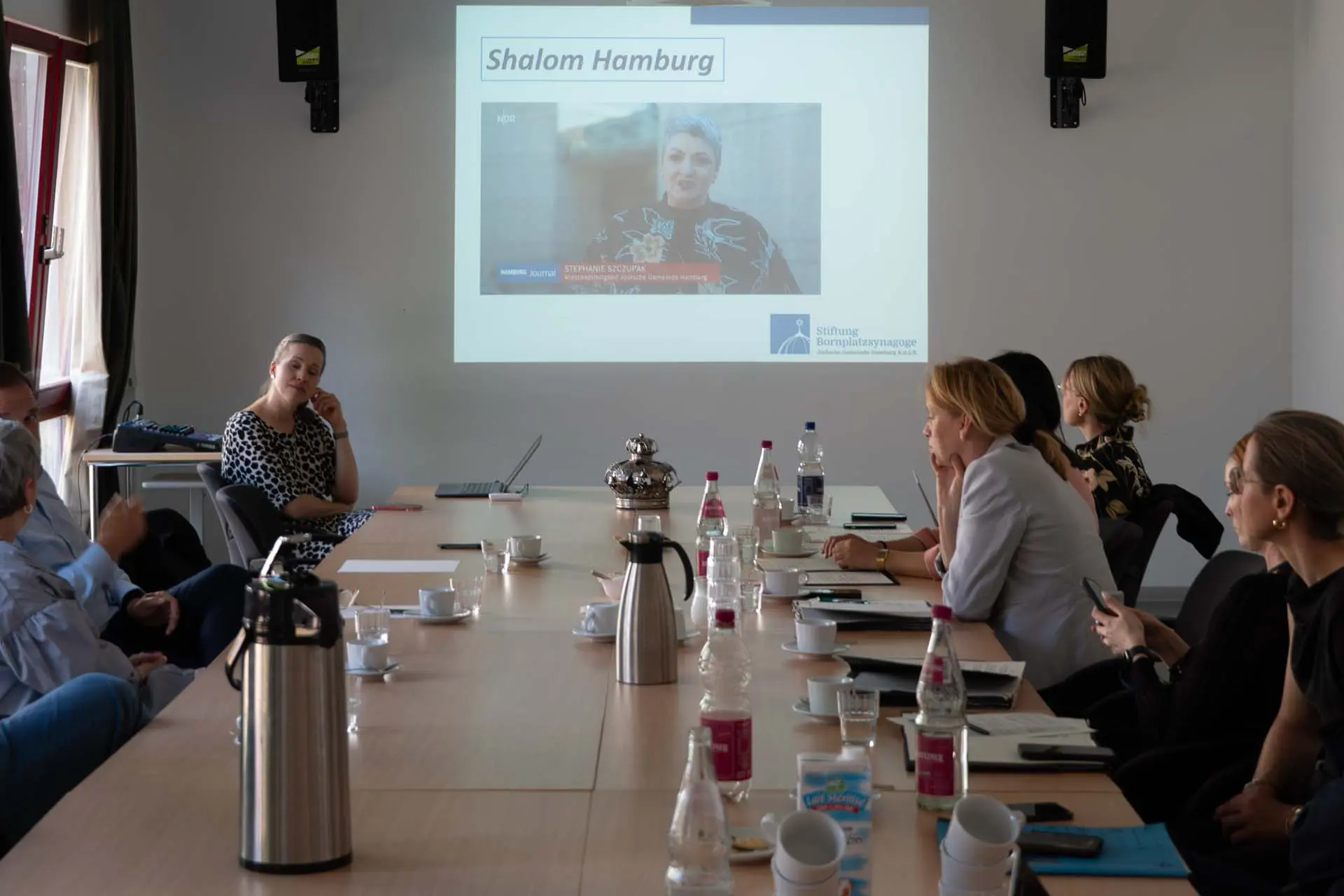 Vortrag für die Politikerinnen in den Räumen der Jüdischen Gemeinde Hamburg.