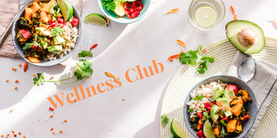 driftwood wellness sign under palm tree viewing ocean beach