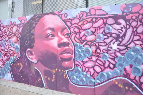 Racial justice mural