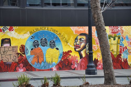 Racial justice mural
