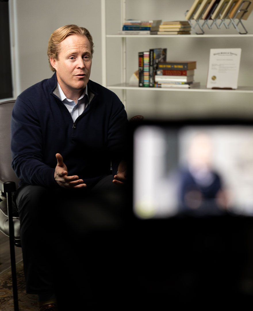 Jeff Holman in Front of Camera