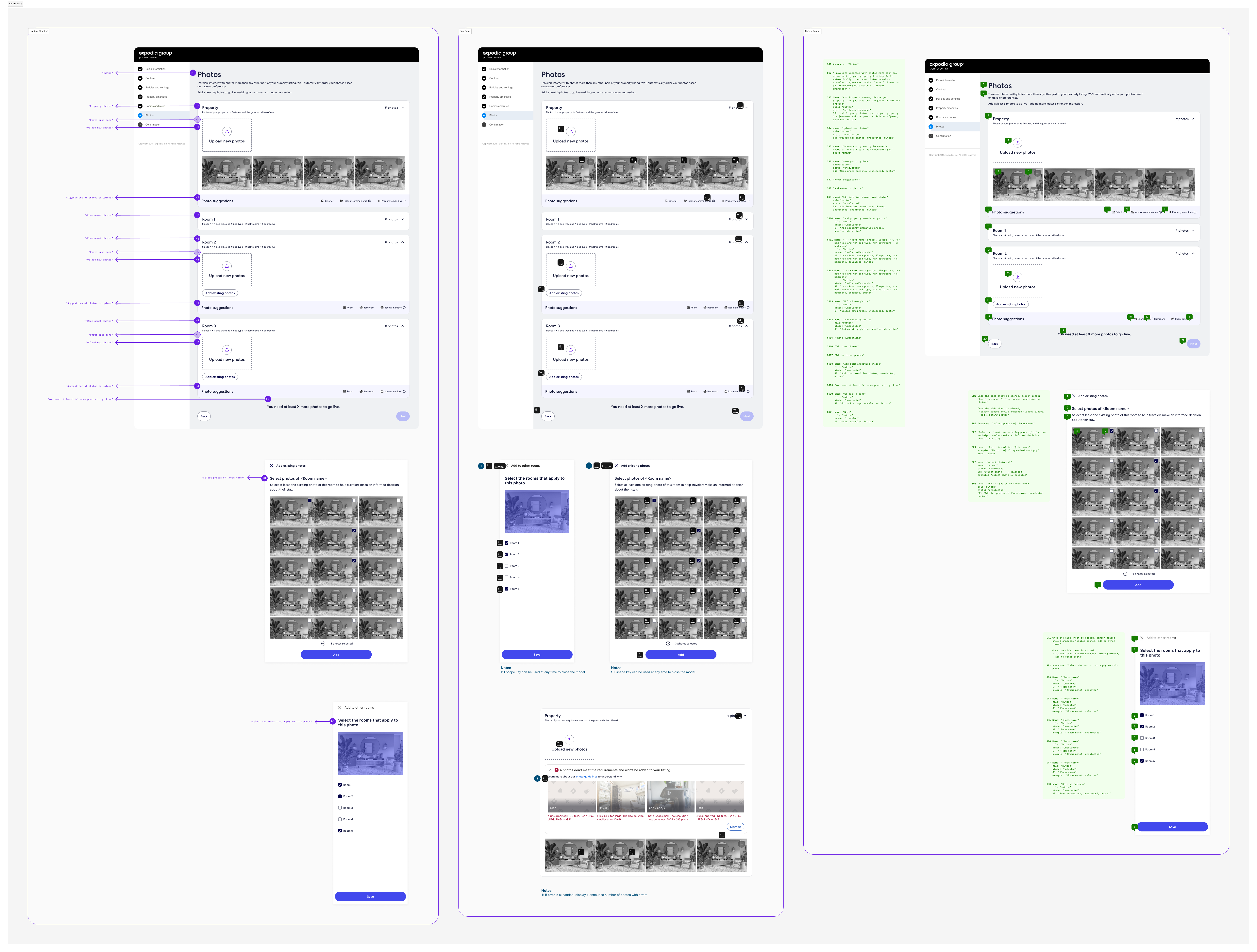 The golden path of the app navigation.