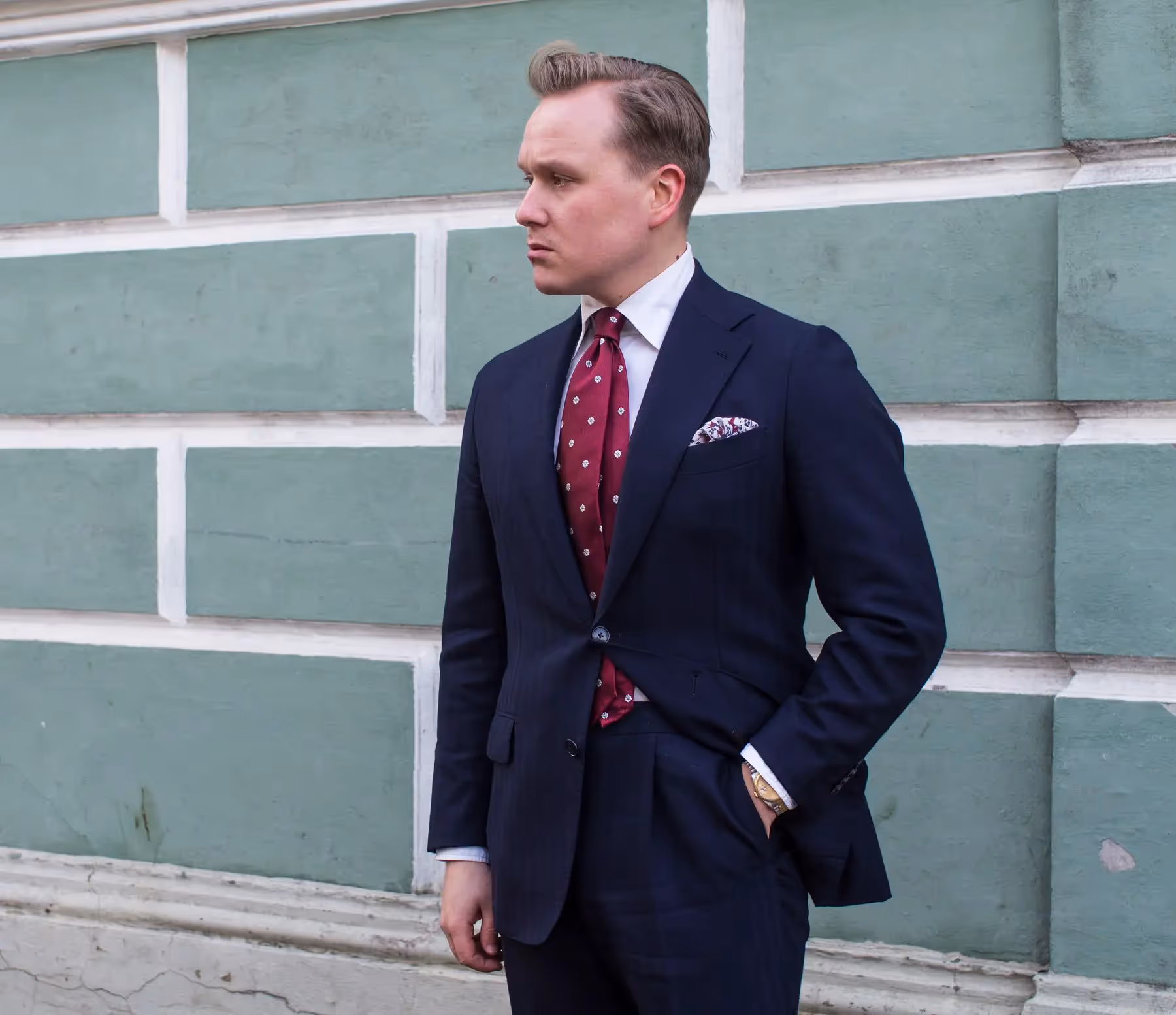 How to wear a red tie (without looking like you're caught in a time warp)