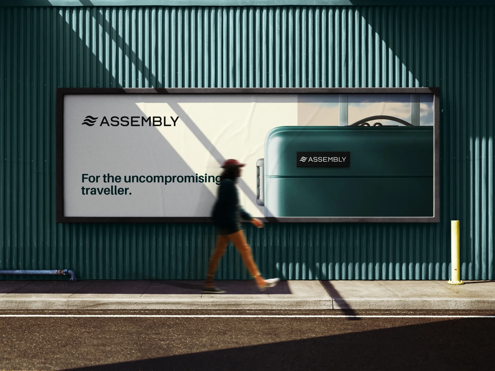 Brand strategy and identity design for Assembly Luggage D2C travel brand
