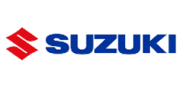 Suzuki logo with a red stylized S symbol followed by the blue text 'SUZUKI'.