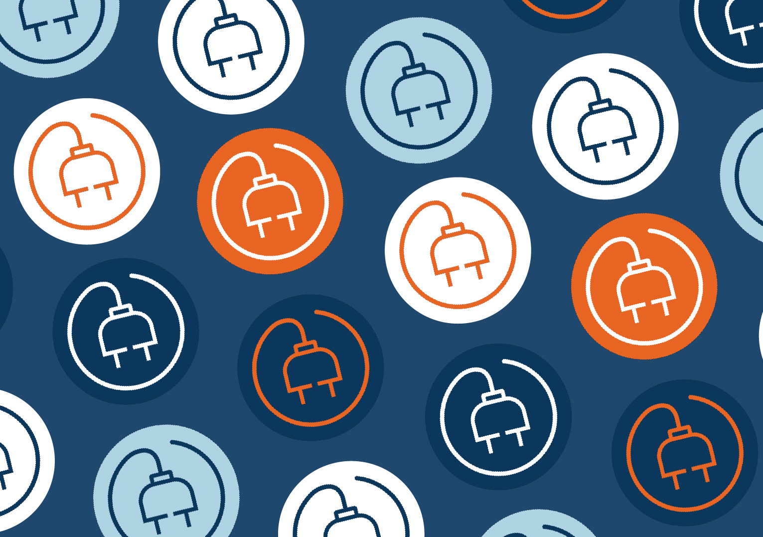 The Palmetto Electric Group logomark in an assortment of colors