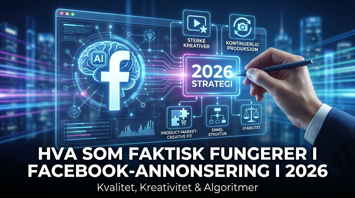 Hva som faktisk fungerer i Facebook-annonsering i 2026