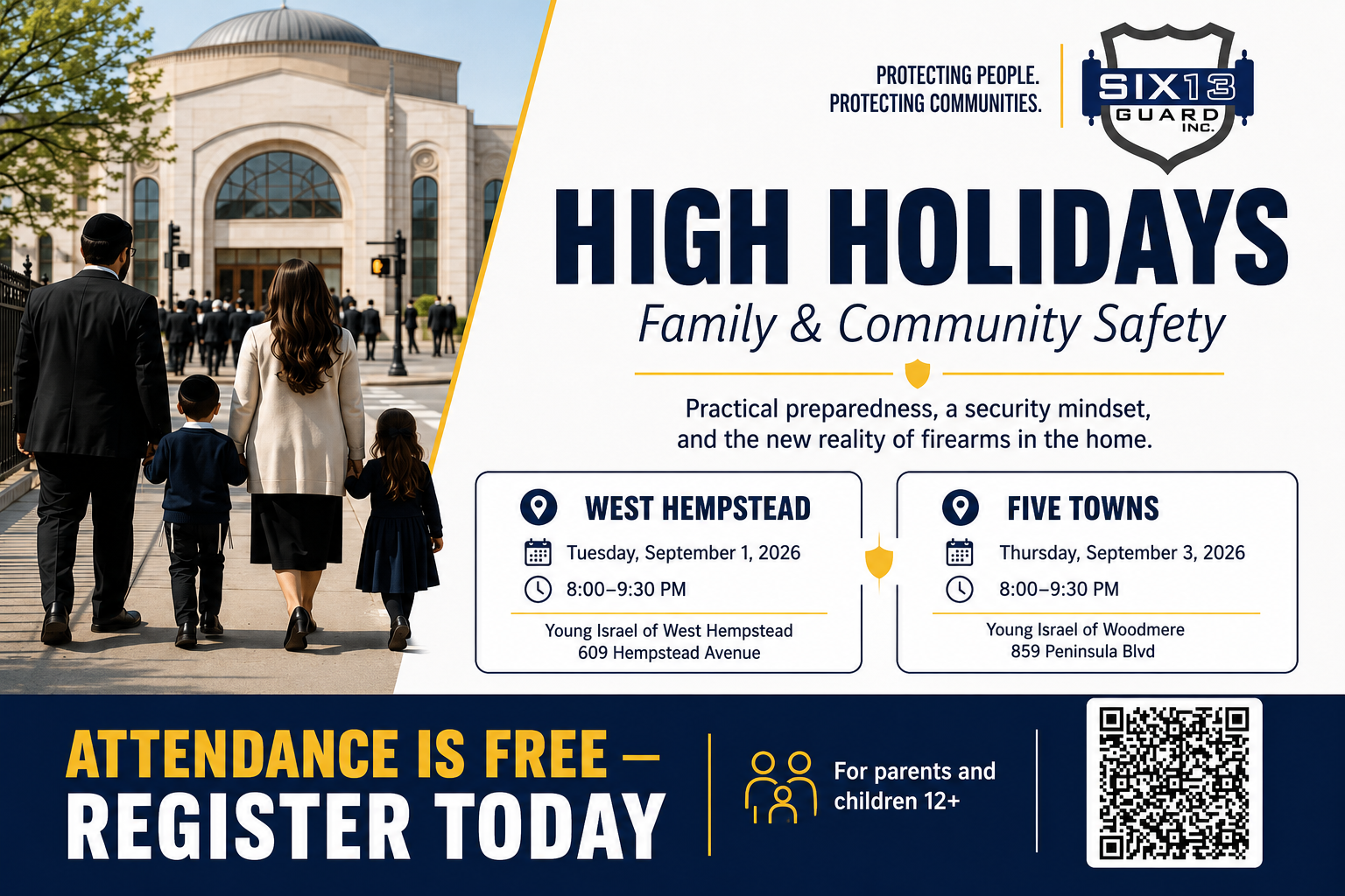 Six13 Guard High Holidays Family and Community Safety - register free
