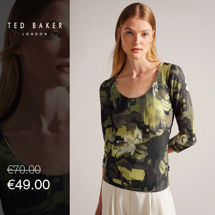 DPA ad created by Socioh for Ted Baker in 1:1 dimension