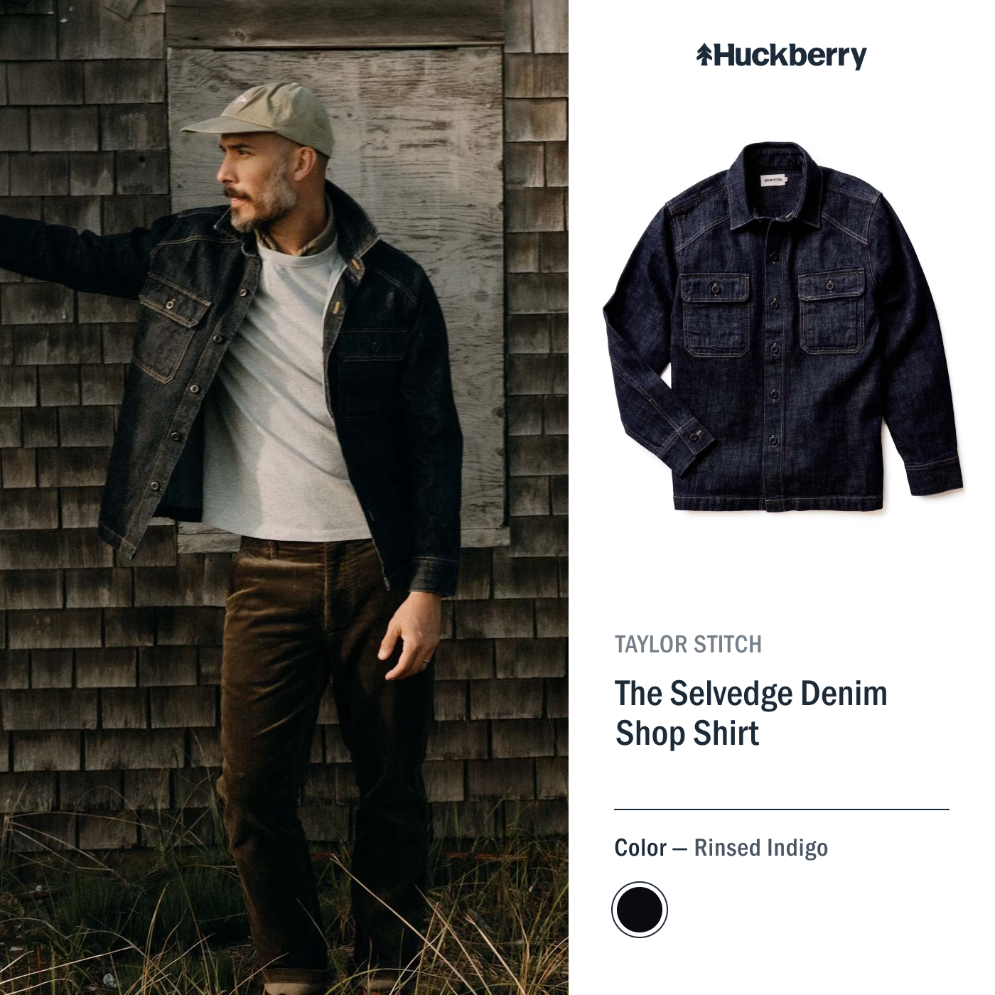 DPA ad created by Socioh for Huckberry in 1:1 dimension