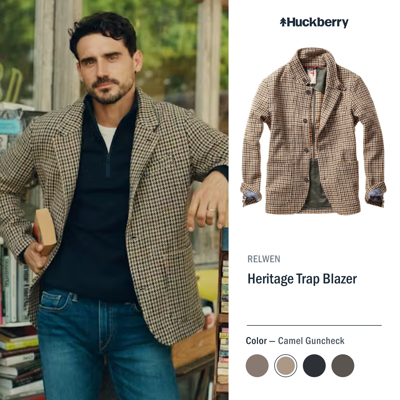 DPA ad created by Socioh for Huckberry in 1:1 dimension